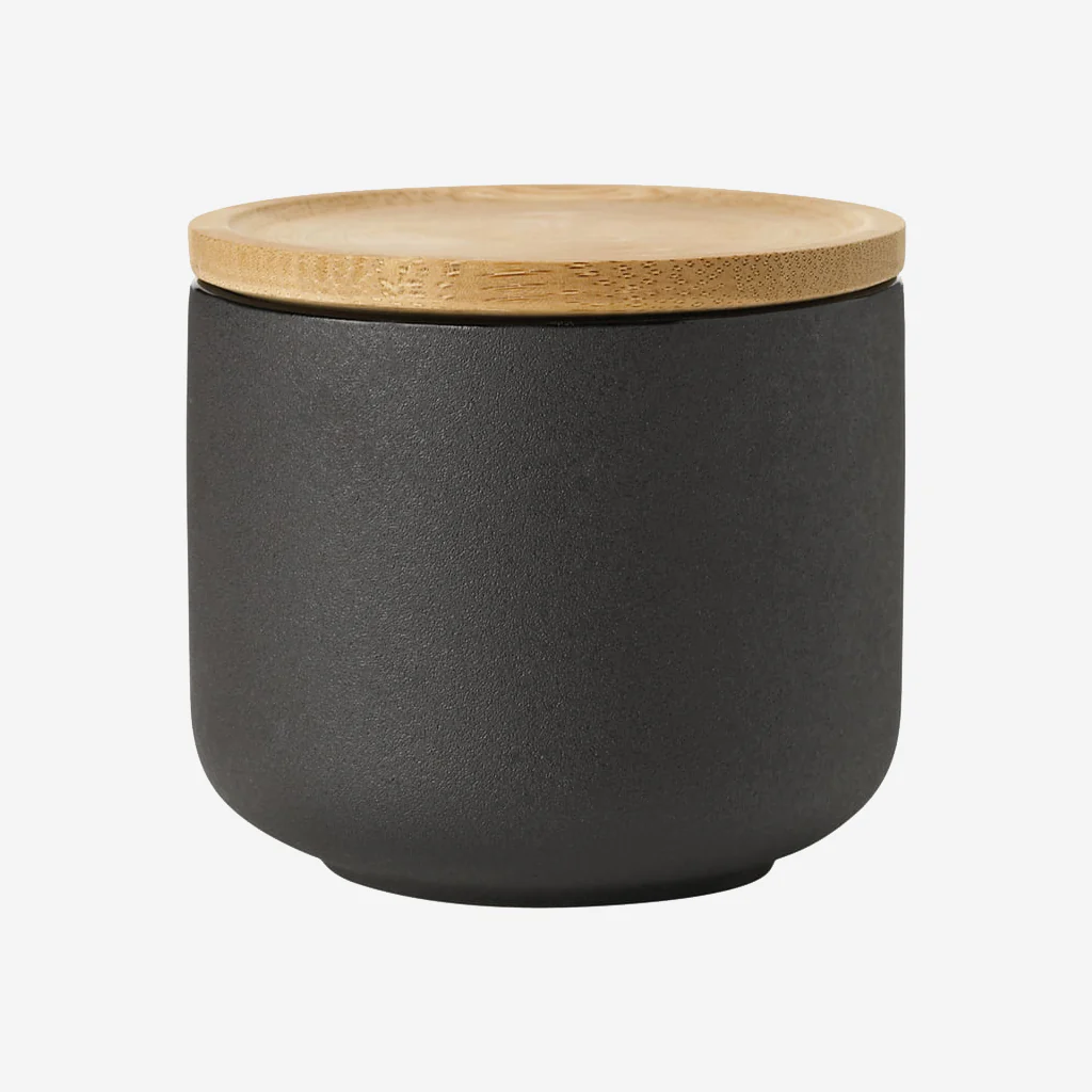 Stelton Theo Mug with Coaster Black - Image 3