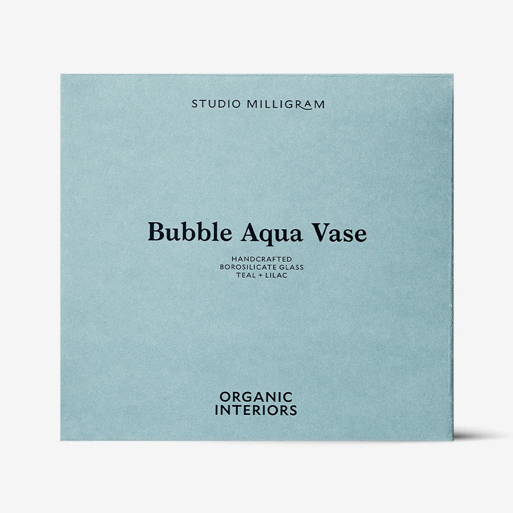 Studio Milligram Bubble Aqua Vase Teal Pink - Image 5