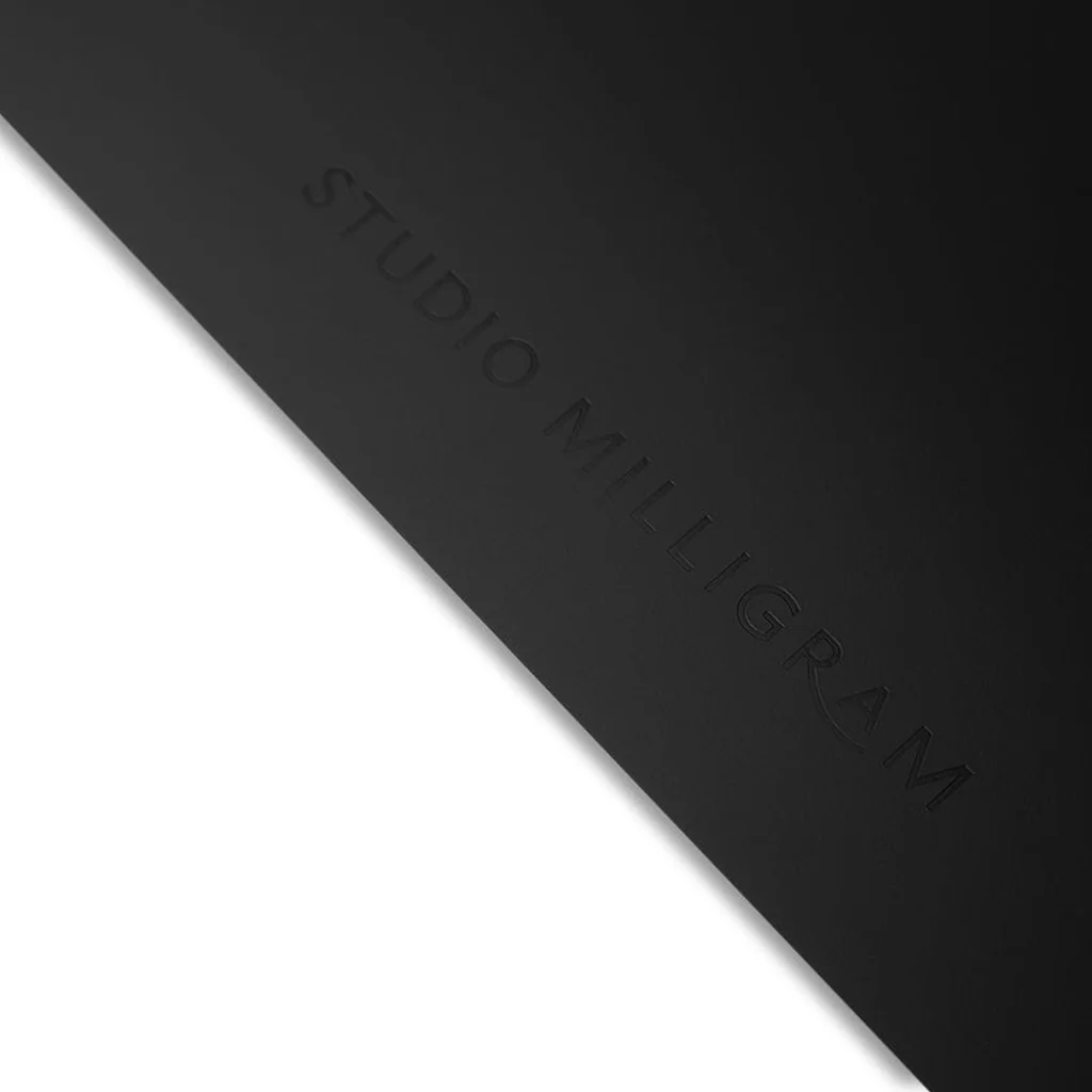 Studio Milligram Recycled Leather Desk Mat Black - Image 4