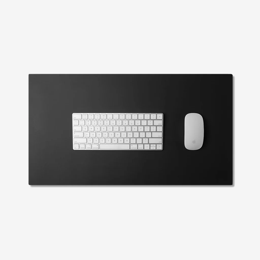 Studio Milligram Recycled Leather Desk Mat Black - Image 6