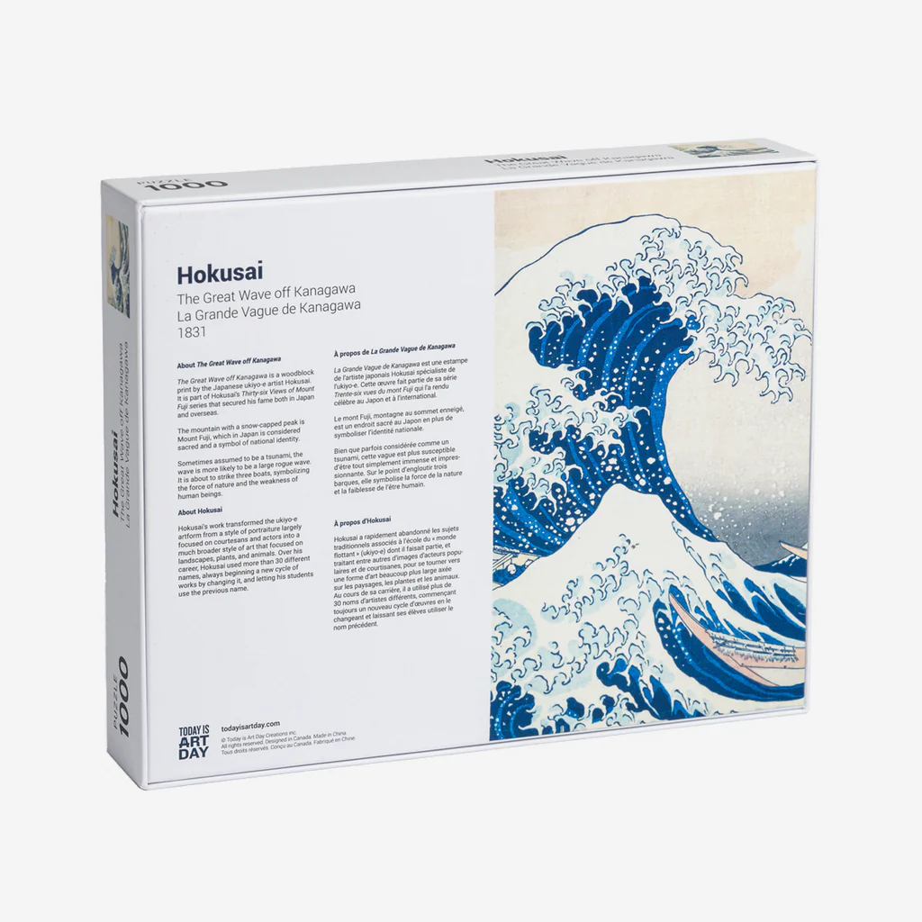 Today Is Art Day Hokusai The Great Wave 1000 Piece Jigsaw Puzzle - Image 5