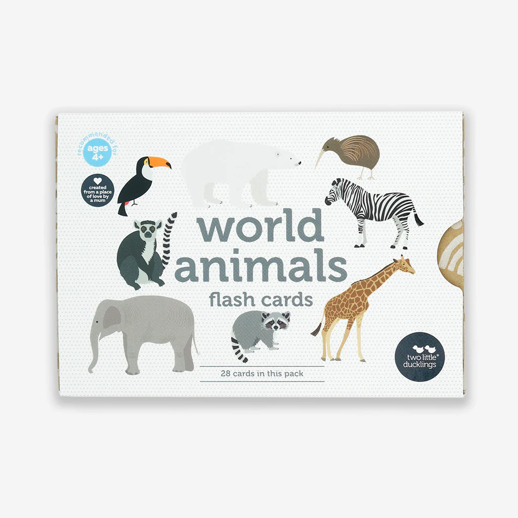 Two Little Ducklings World Animals Flash Cards - Image 3