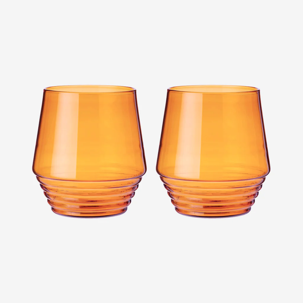 Viski Amber Deco Cocktail Glasses - Image 5