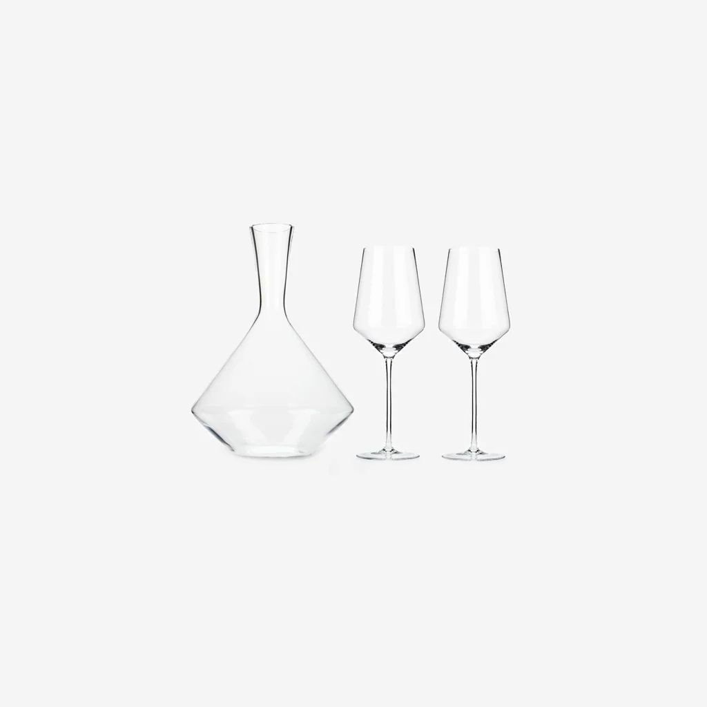 Viski Angled Crystal Bordeaux Gift Set