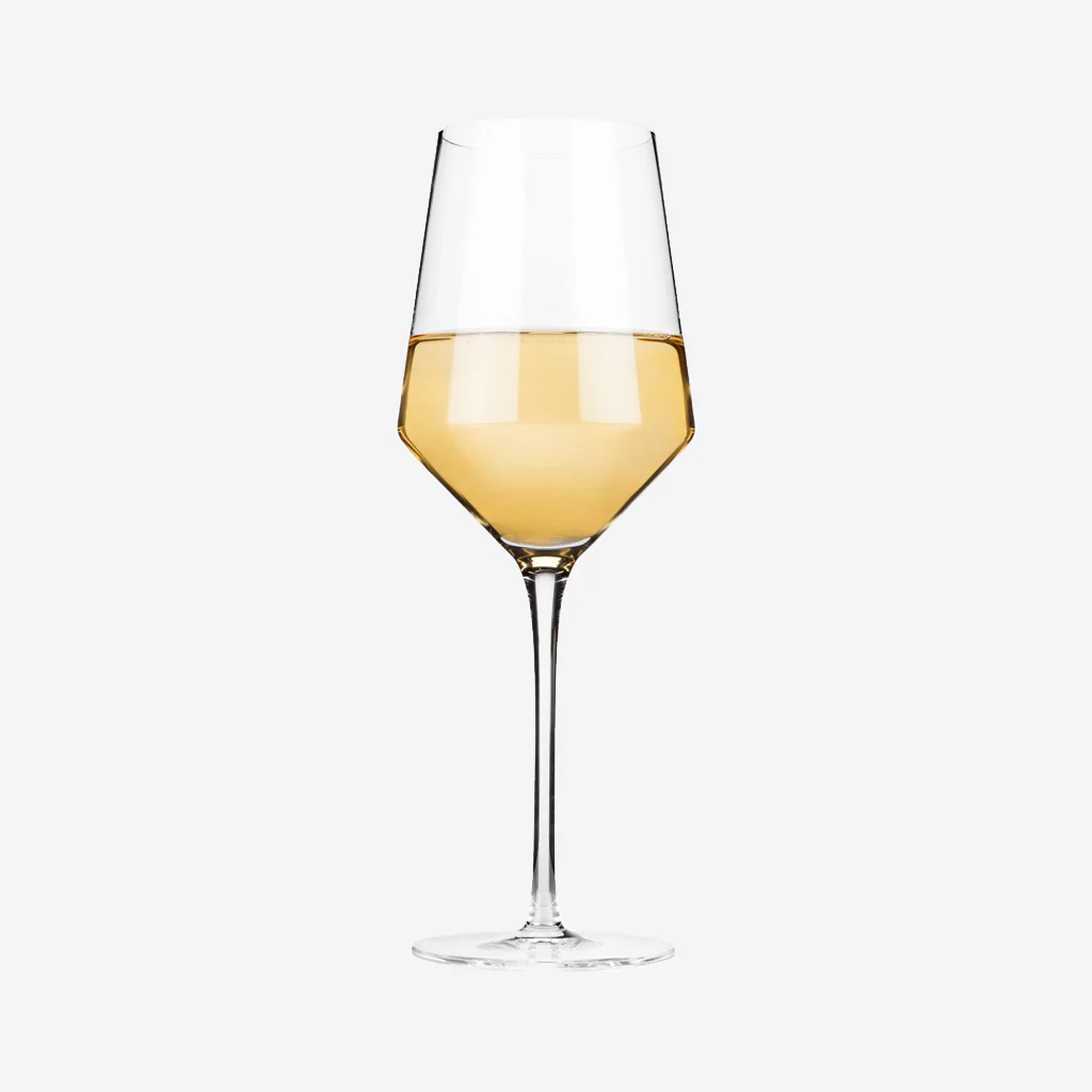 Viski Angled Crystal Chardonnay Glasses - Image 4