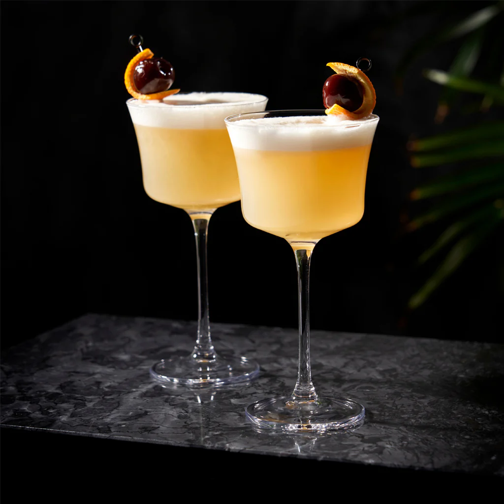 Viski Angled Crystal Sour Glasses Set - Image 2