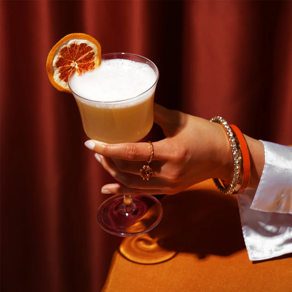 Viski Angled Crystal Sour Glasses Set - Image 4