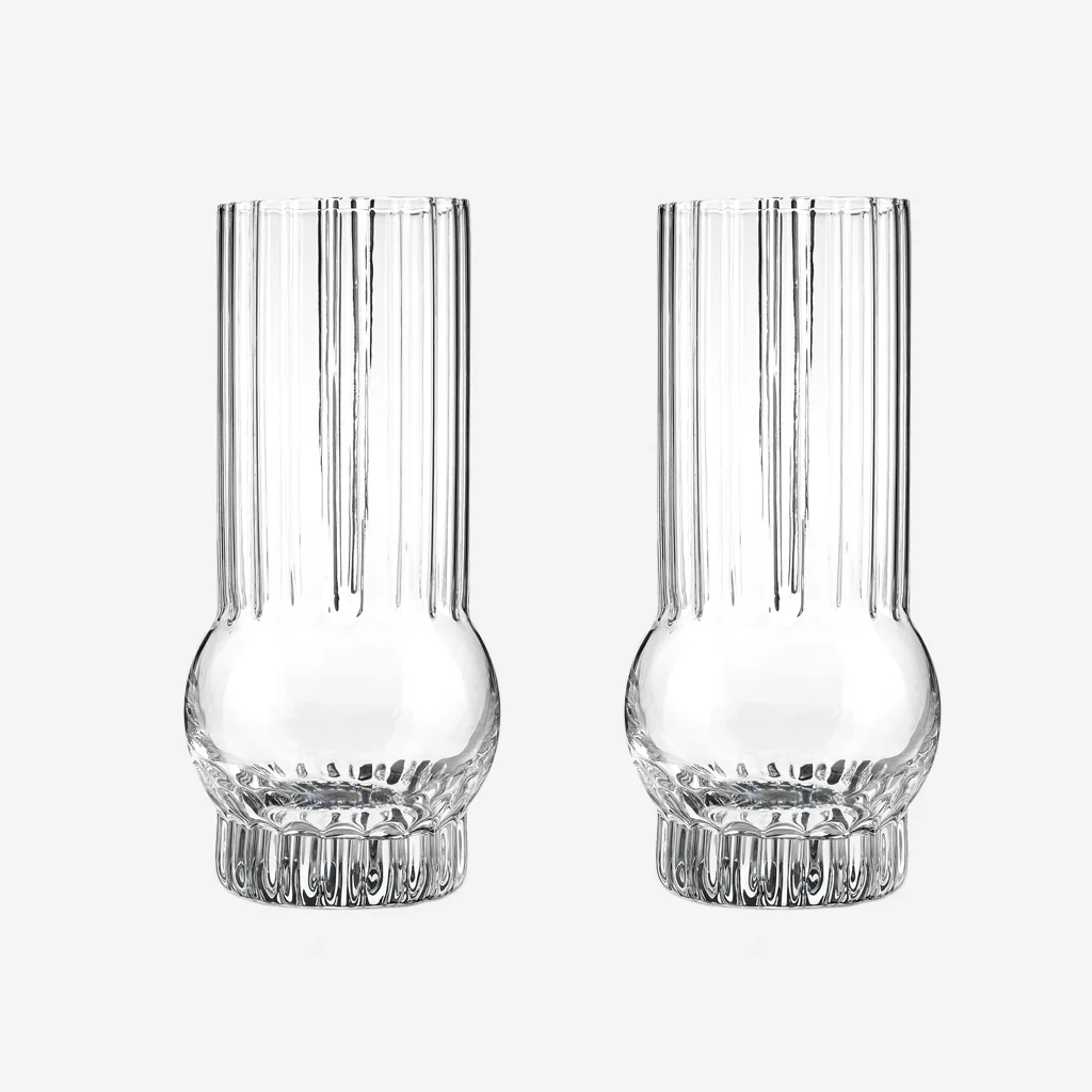 Viski Art Deco Crystal Highball Glasses - Image 5