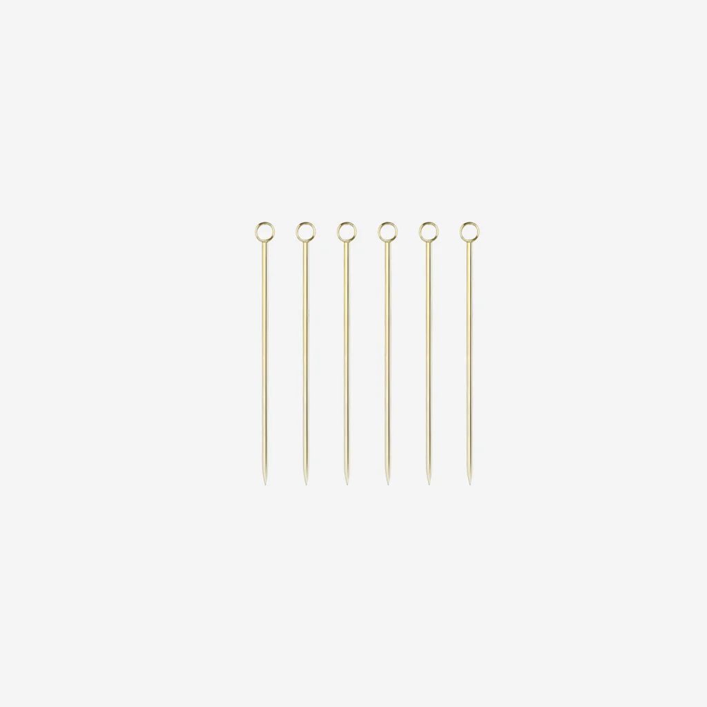 Viski Cocktail Picks Gold Plated