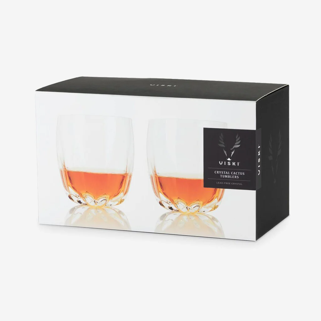 Viski Crystal Cactus Tumblers - Image 4