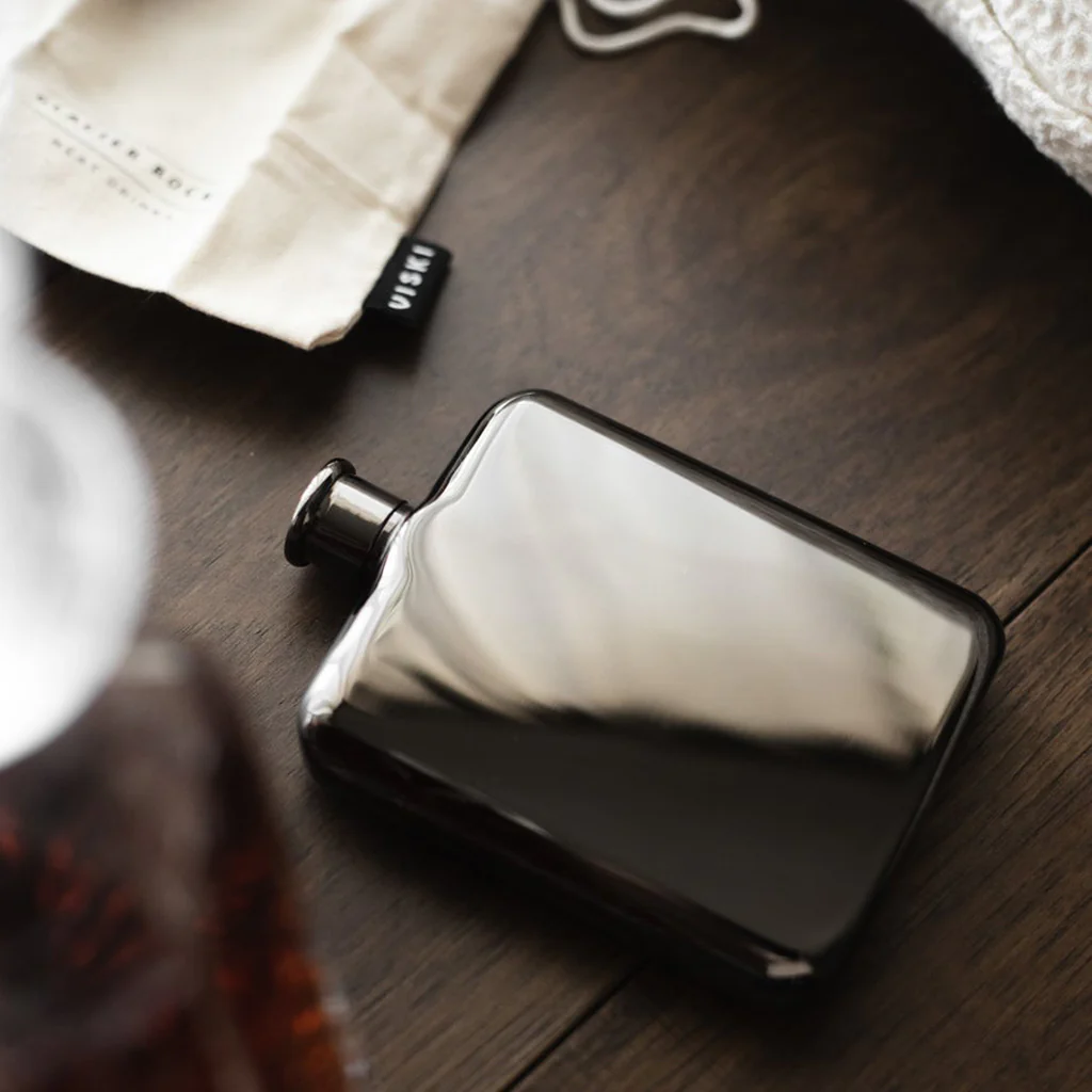 Viski Gunmetal Black Flask - Image 2