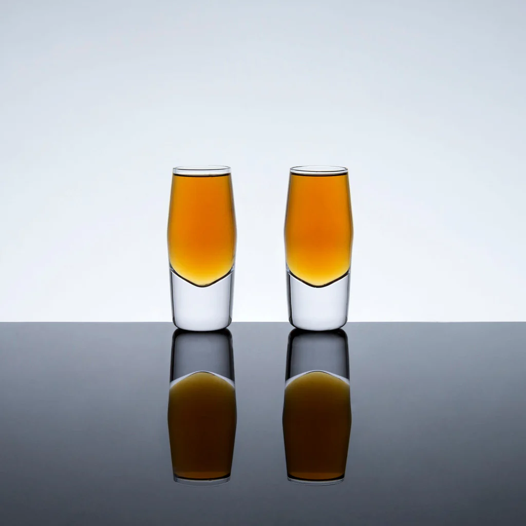 Viski Raye Heavy Base Crystal Shot Glasses - Image 3