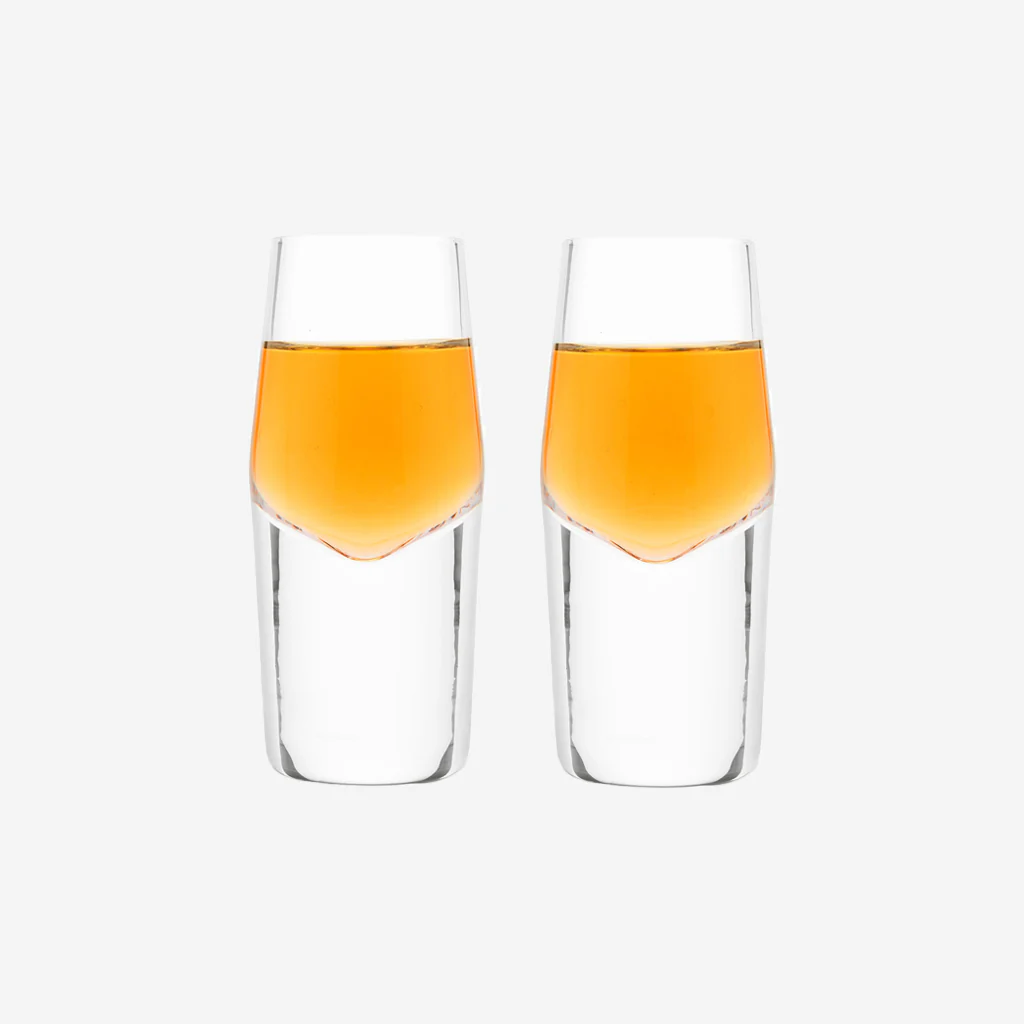 Viski Raye Heavy Base Crystal Shot Glasses - Image 4