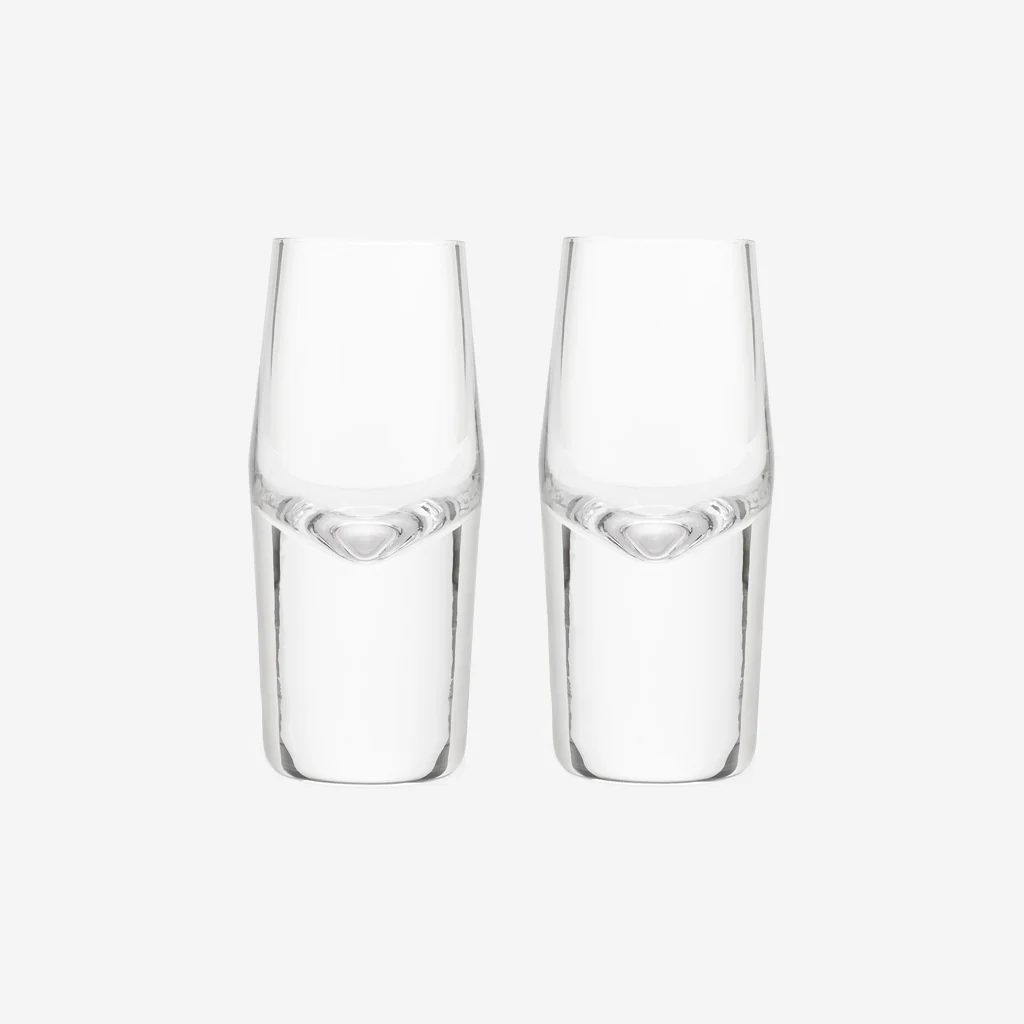 Viski Raye Heavy Base Crystal Shot Glasses - Image 5