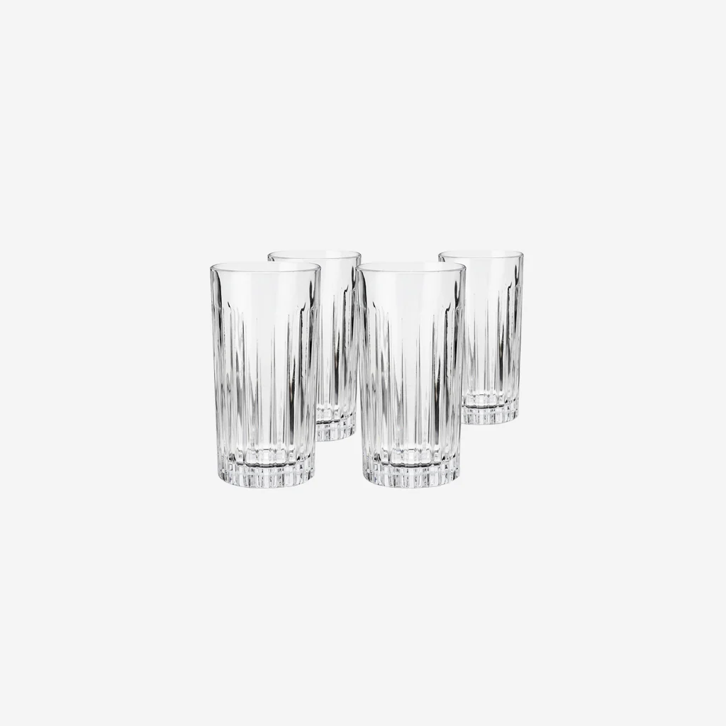 Viski Reserve Milo Crystal Highball Glasses