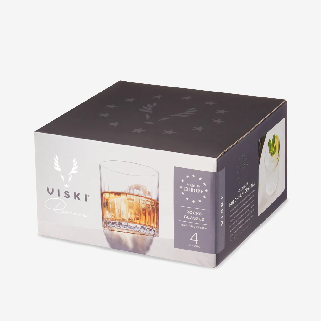 Viski Reserve Milo Crystal Rocks Glasses - Image 5