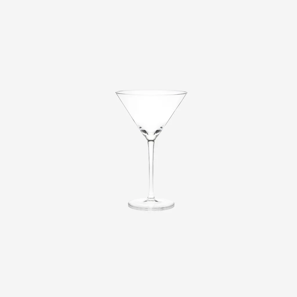 Viski Stemmed Crystal Martini Glasses