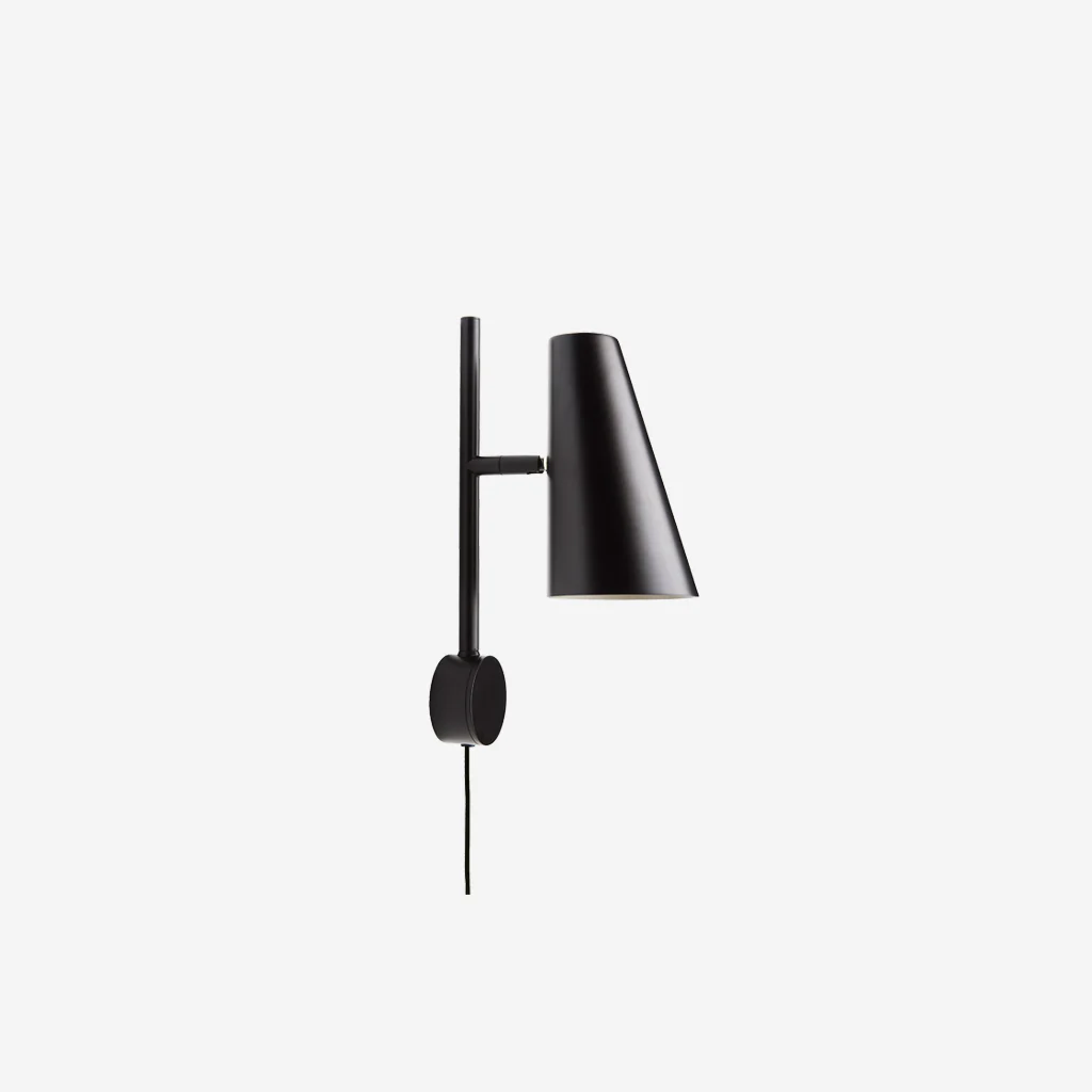 Woud Cono Wall Lamp Black