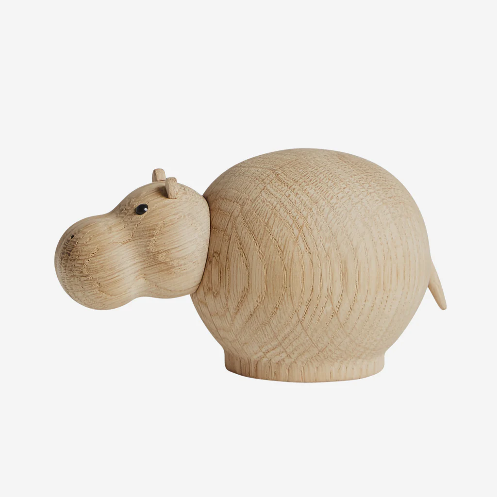 Woud Wooden Hibo Hippopotamus Mini - Image 2