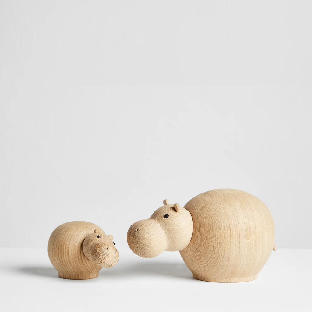 Woud Wooden Hibo Hippopotamus Mini - Image 4
