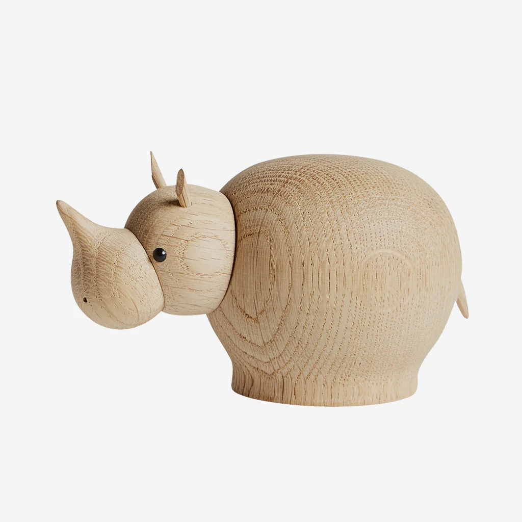 Woud Wooden Rina Rhinoceros Mini - Image 2