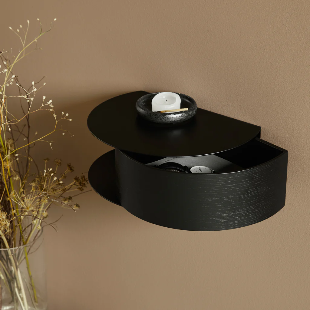 Woud Wallie Wall Drawer Black - Image 2