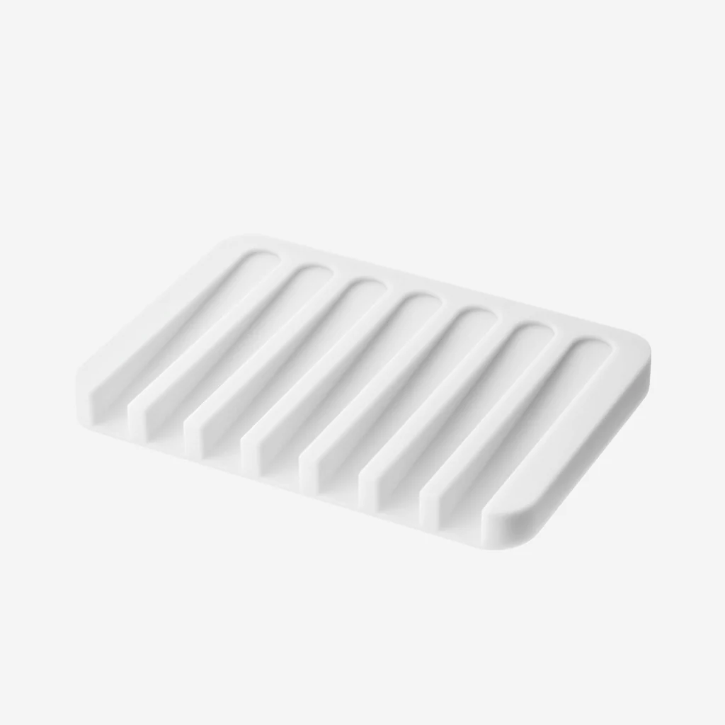 Yamazaki Flow Soap Tray White - Image 3