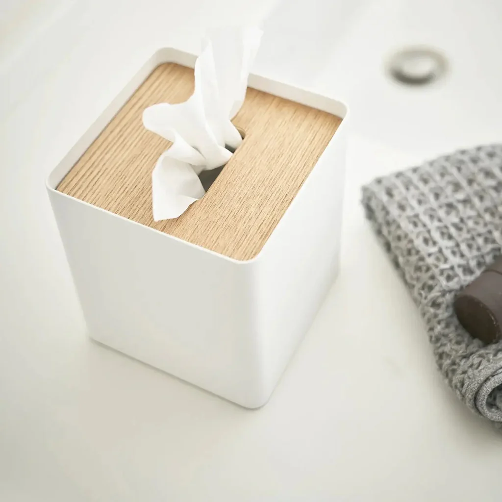 Yamazaki Rin Tissue Case Square White - Image 4