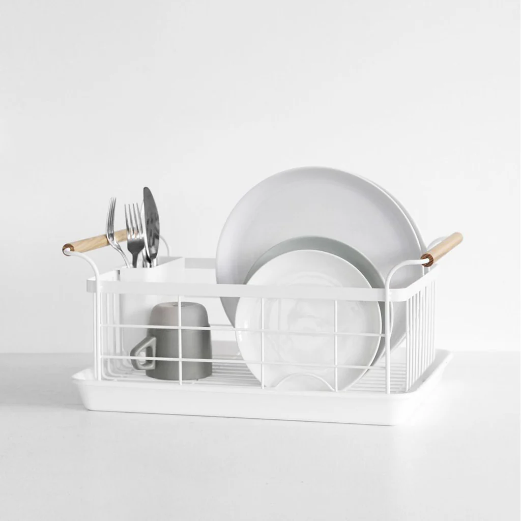 Yamazaki Tosca Dish Drainer White