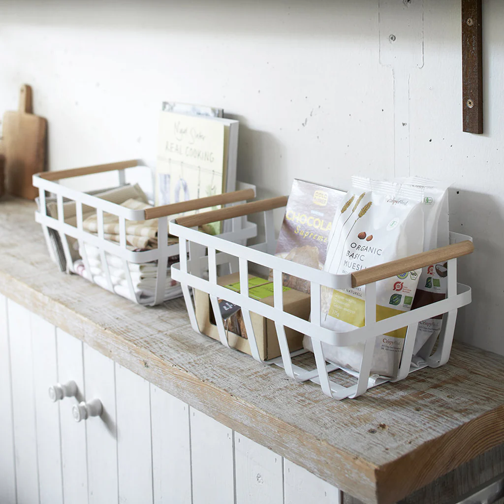 Yamazaki Tosca Storage Basket Two Handles - Image 4