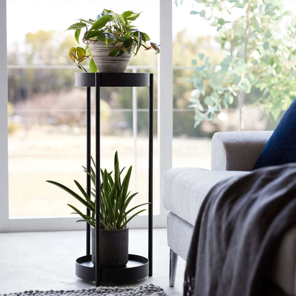 Yamazaki Tower 2 Tier Plant Stand Black - Image 3