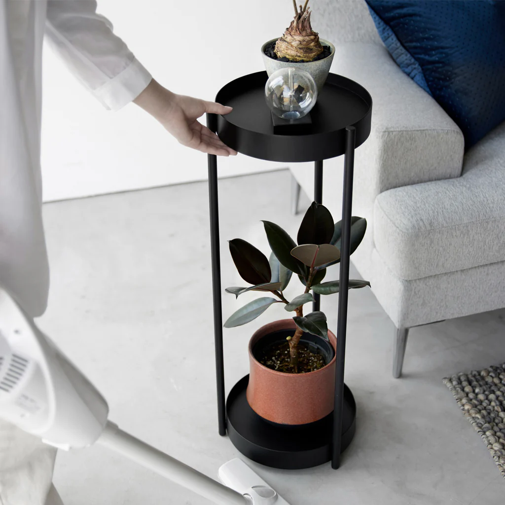Yamazaki Tower 2 Tier Plant Stand Black - Image 5