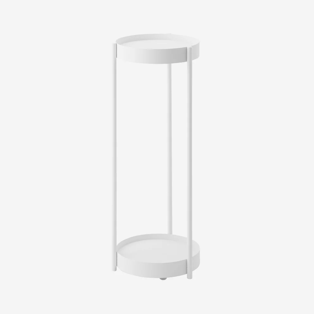Yamazaki Tower 2 Tier Plant Stand White - Image 5