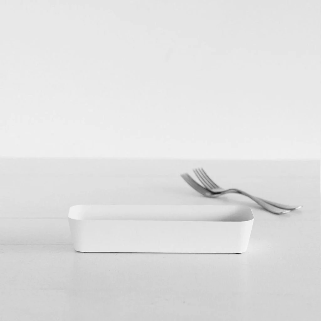 Yamazaki Tower Cutlery Tray White