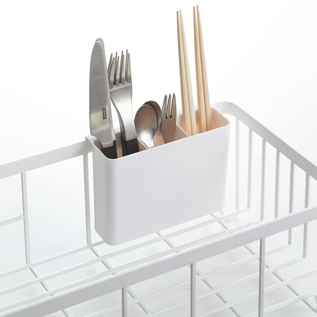 Yamazaki Tower Dish Drainer Rack White - Image 4