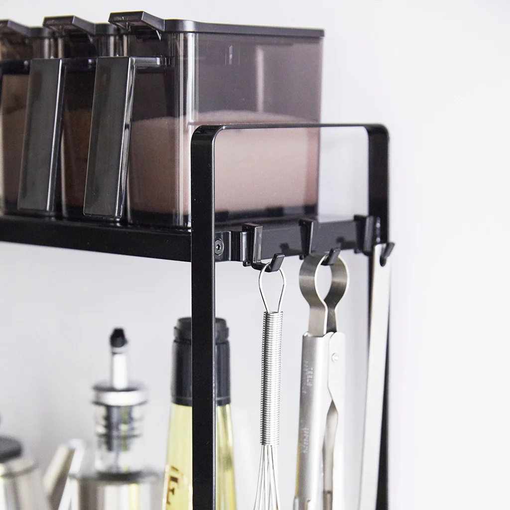 Yamazaki Tower Double Countertop Stand Black - Image 3