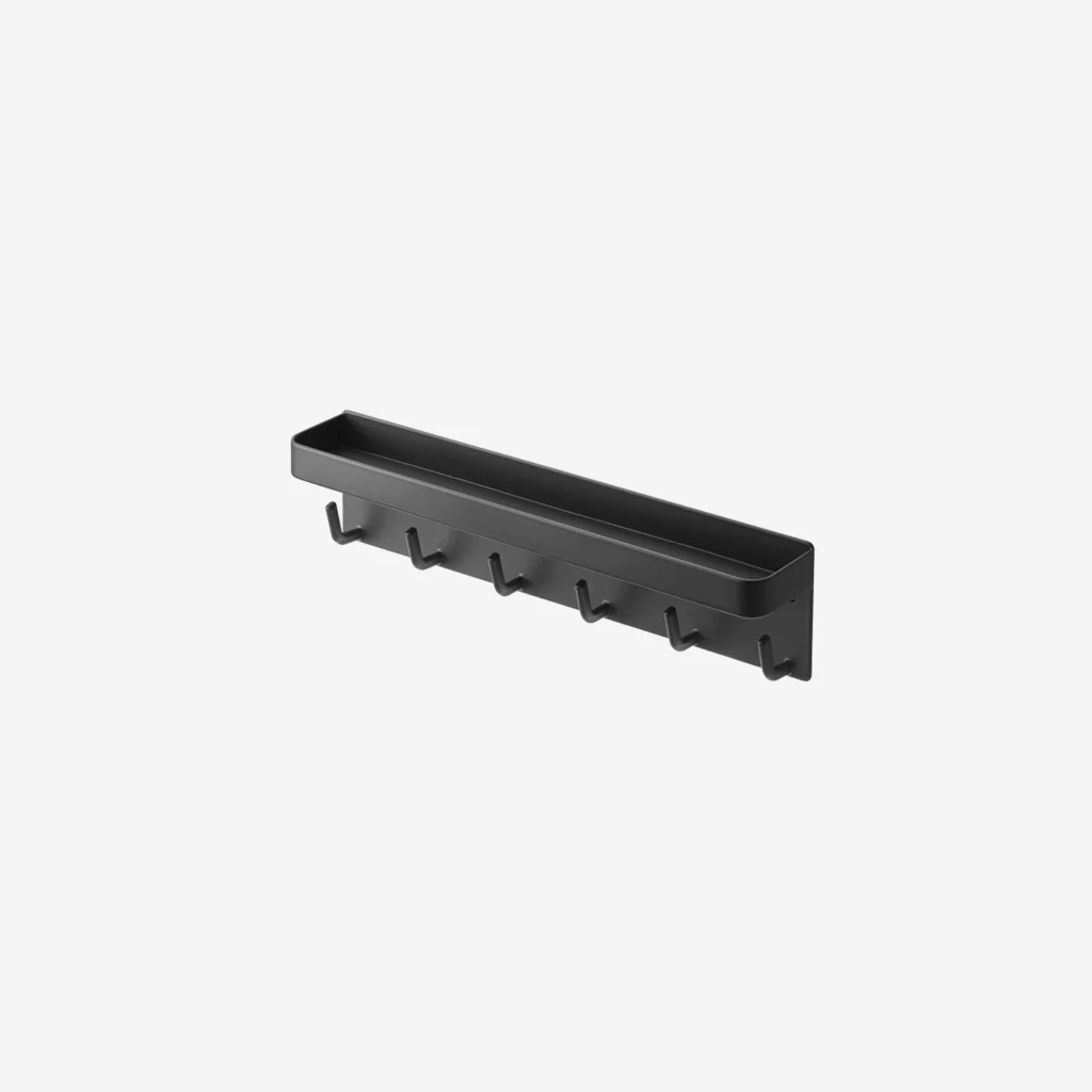 Yamazaki Tower Magnetic Key Hook Tray Black