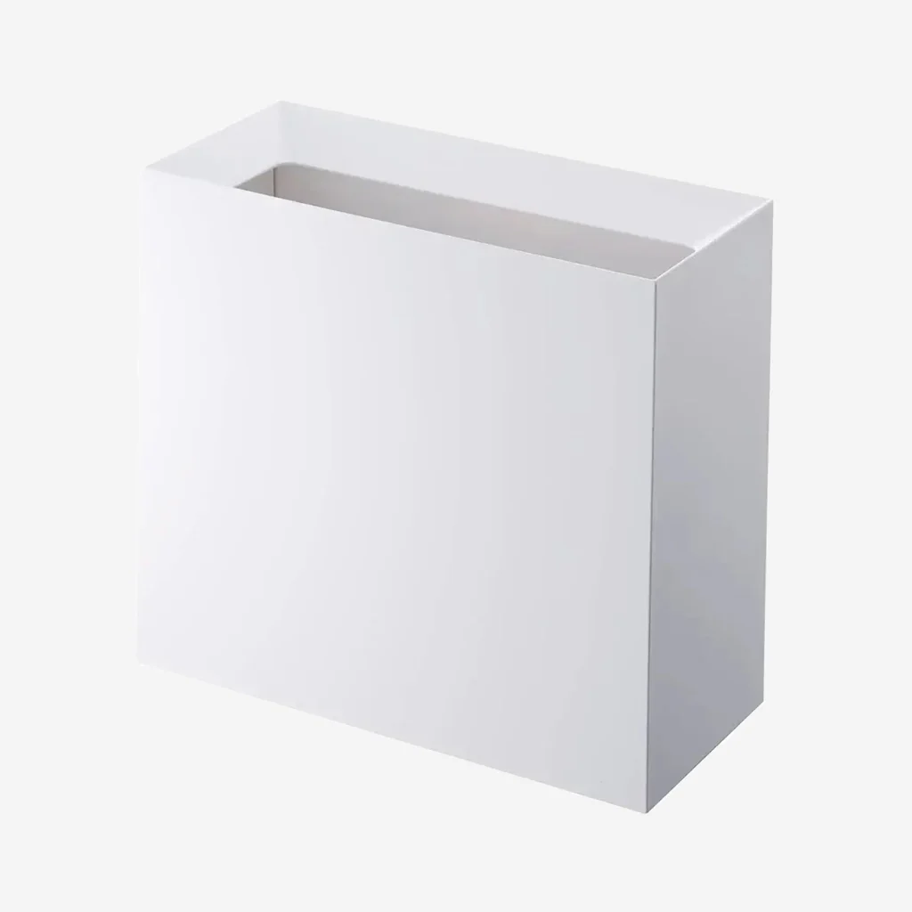 Yamazaki Tower Rectangular Bin White - Image 2