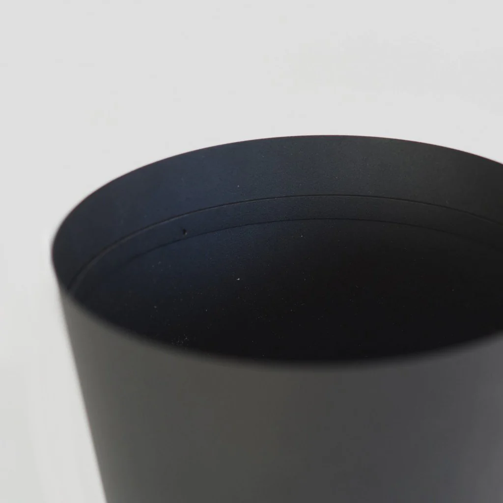 Yamazaki Tower Rubbish Bin Round Black - Image 2