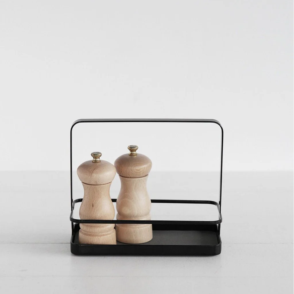 Yamazaki Tower Seasoning Rack Black