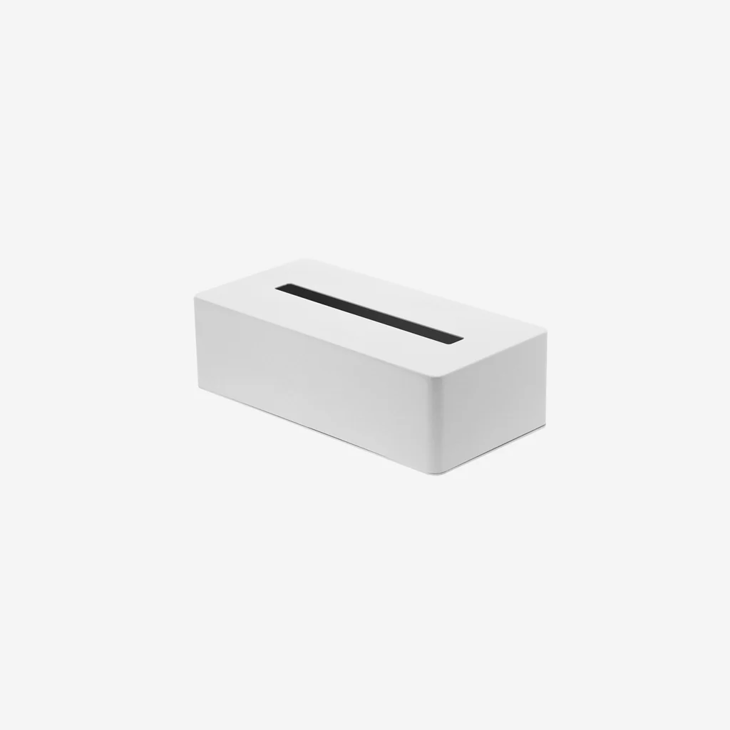 Yamazaki Tower Tissue Box Cover White - Image 3