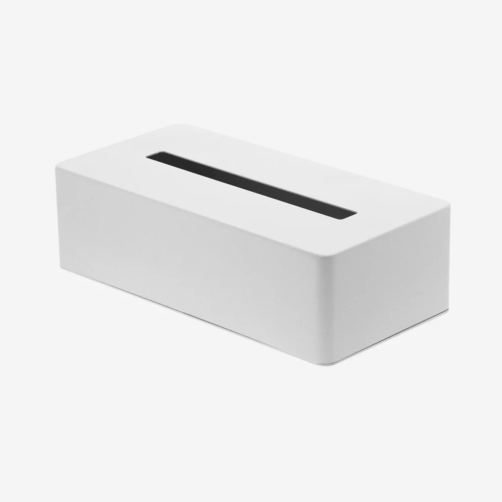 Yamazaki Tower Tissue Box Cover White - Image 4