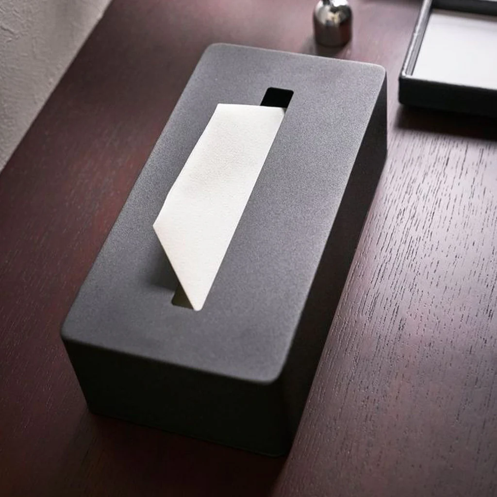 Yamazaki Tower Tissue Box Cover Black - Image 4
