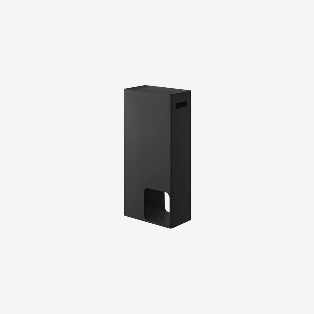Yamazaki Tower Toilet Paper Stocker Black