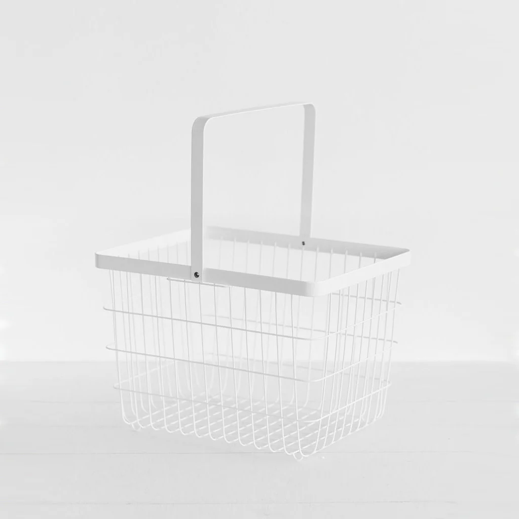 Yamazaki Tower Wire Basket White