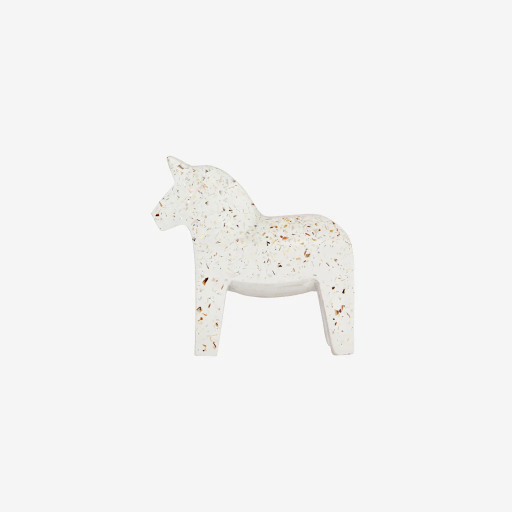 Zakkia Seashell Terrazzo Dala Horse - Image 2