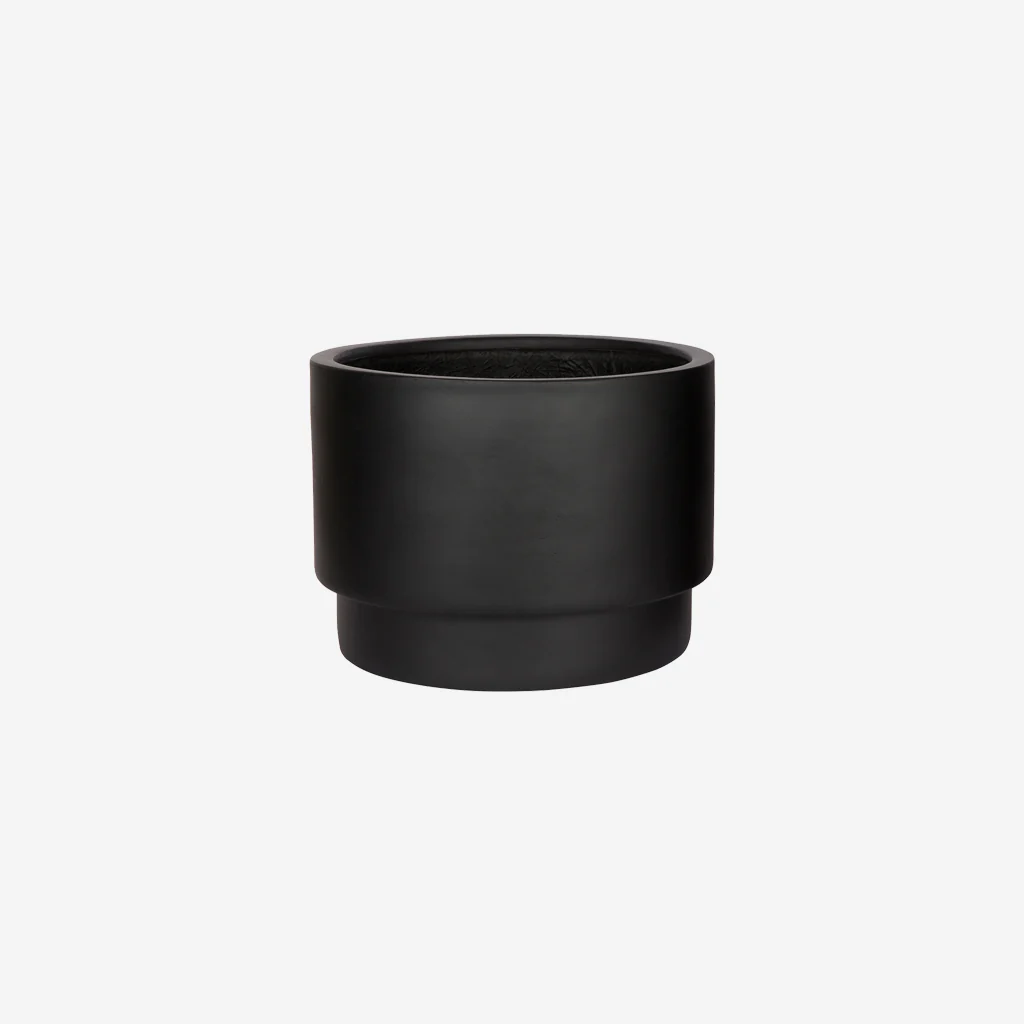 Zakkia Tower Pot Black Low
