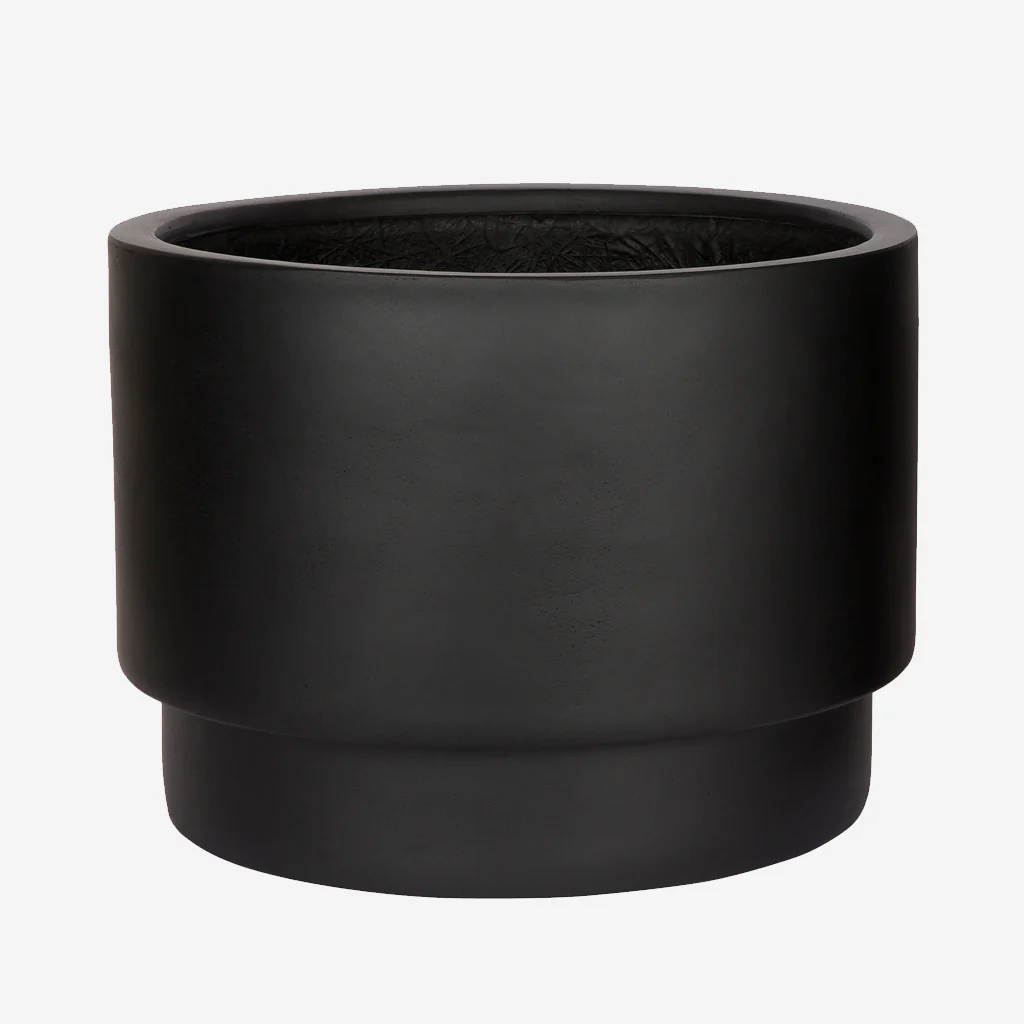 Zakkia Tower Pot Black Low - Image 2