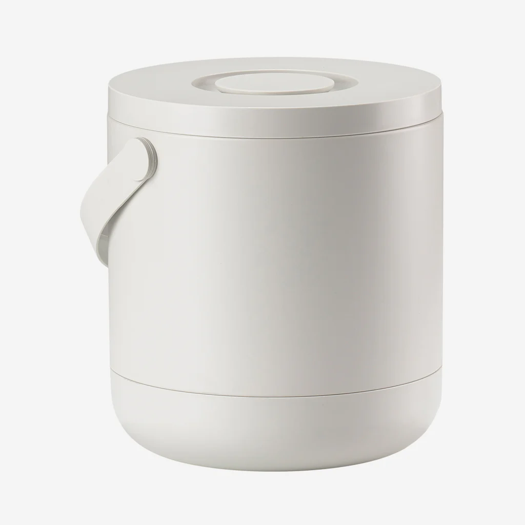 Zone Denmark Circular Waste Bin 3L Warm Grey - Image 3