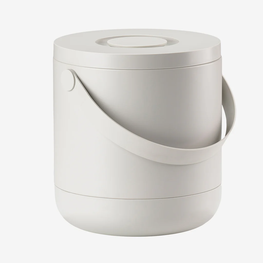 Zone Denmark Circular Waste Bin 3L Warm Grey - Image 4